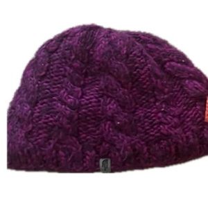 The North Face Knit Beanie Purple Hat One Size